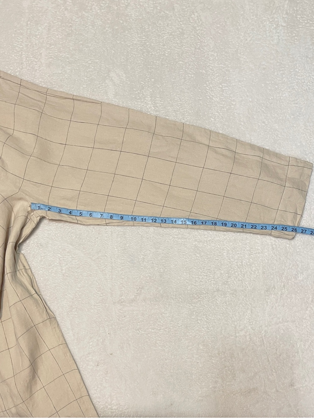 NWT Madewell Linen Windowpane Plaid Trousers Preppy Work Casual Travel Summer 6 - Picture 9 of 13